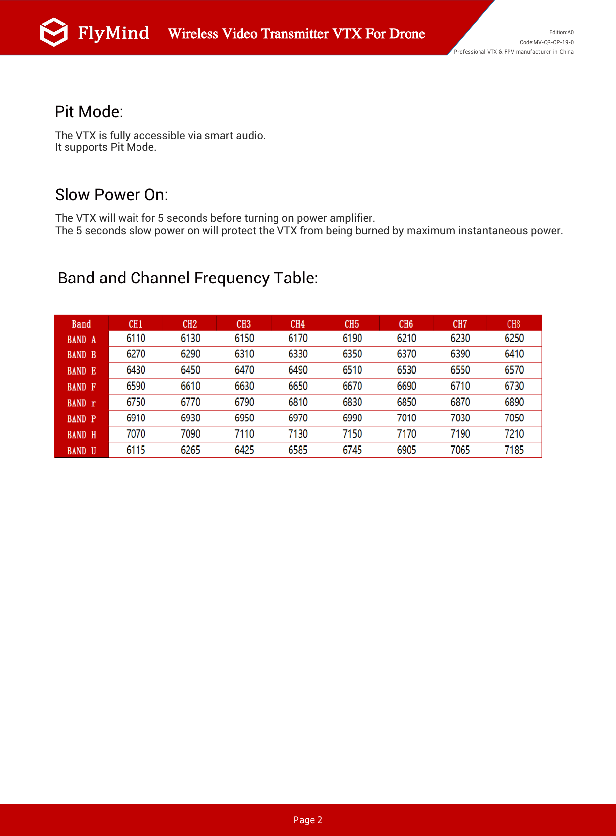 Datasheet Page 2